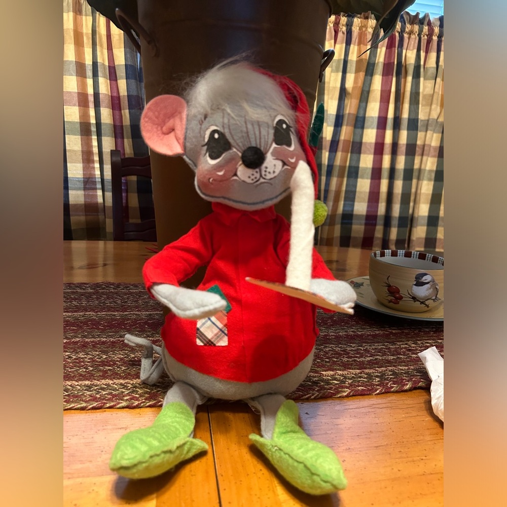 Vintage Annalee Mouse with Candle 🐭🕯️1964/1968